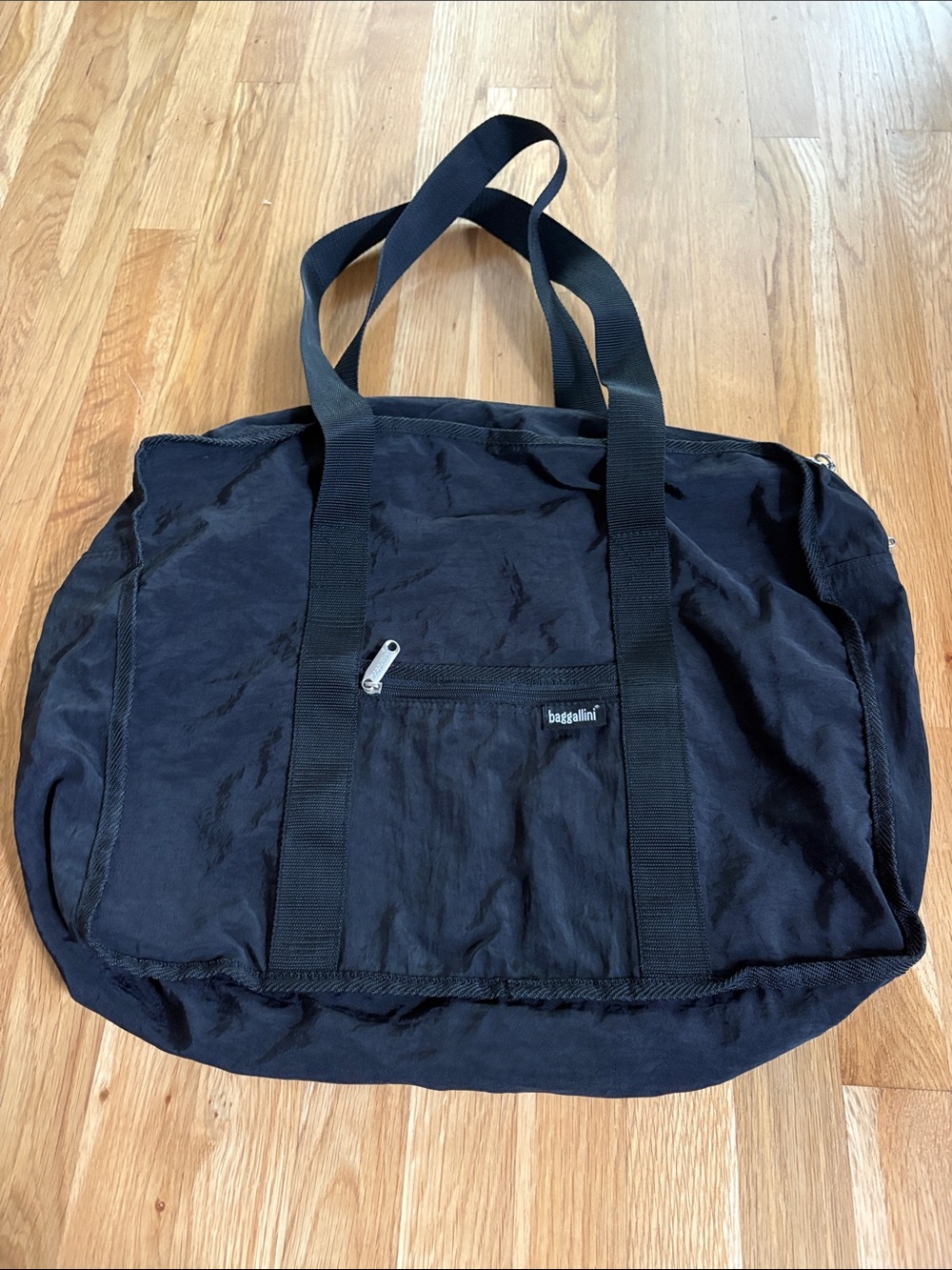 Baggallini Black Packable Travel Tote Bag